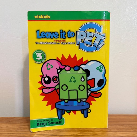 Viz Media Other - Leave it to PET! Vol 3 Manga Kenji Sonishi Super Robot First Printing Viz Kids‎